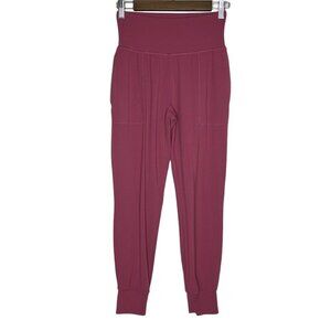 Athleta Women's Pink Athletic Salutation‎ Jogger In Powervita Pockets Size XS